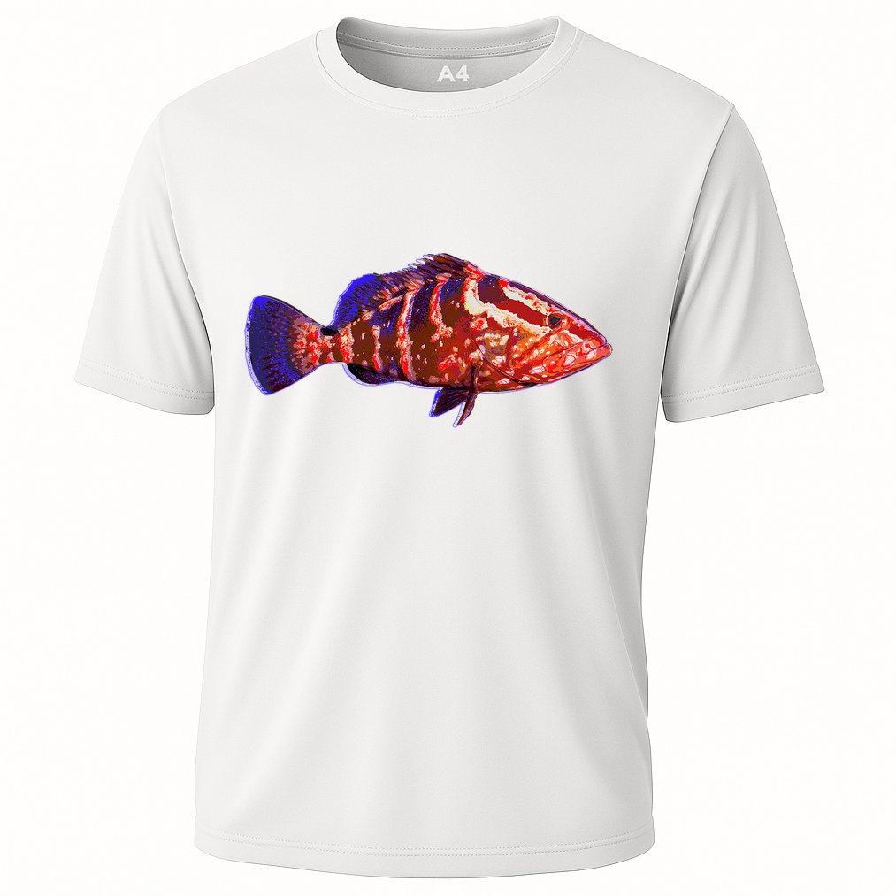 Wildlife Funky Grouper Cooling Performance Crew T-Shirt