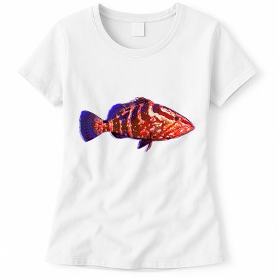 Wildlife Funky Grouper Womens T-Shirt