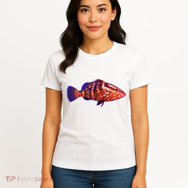 Wildlife Funky Grouper Womens T-Shirt