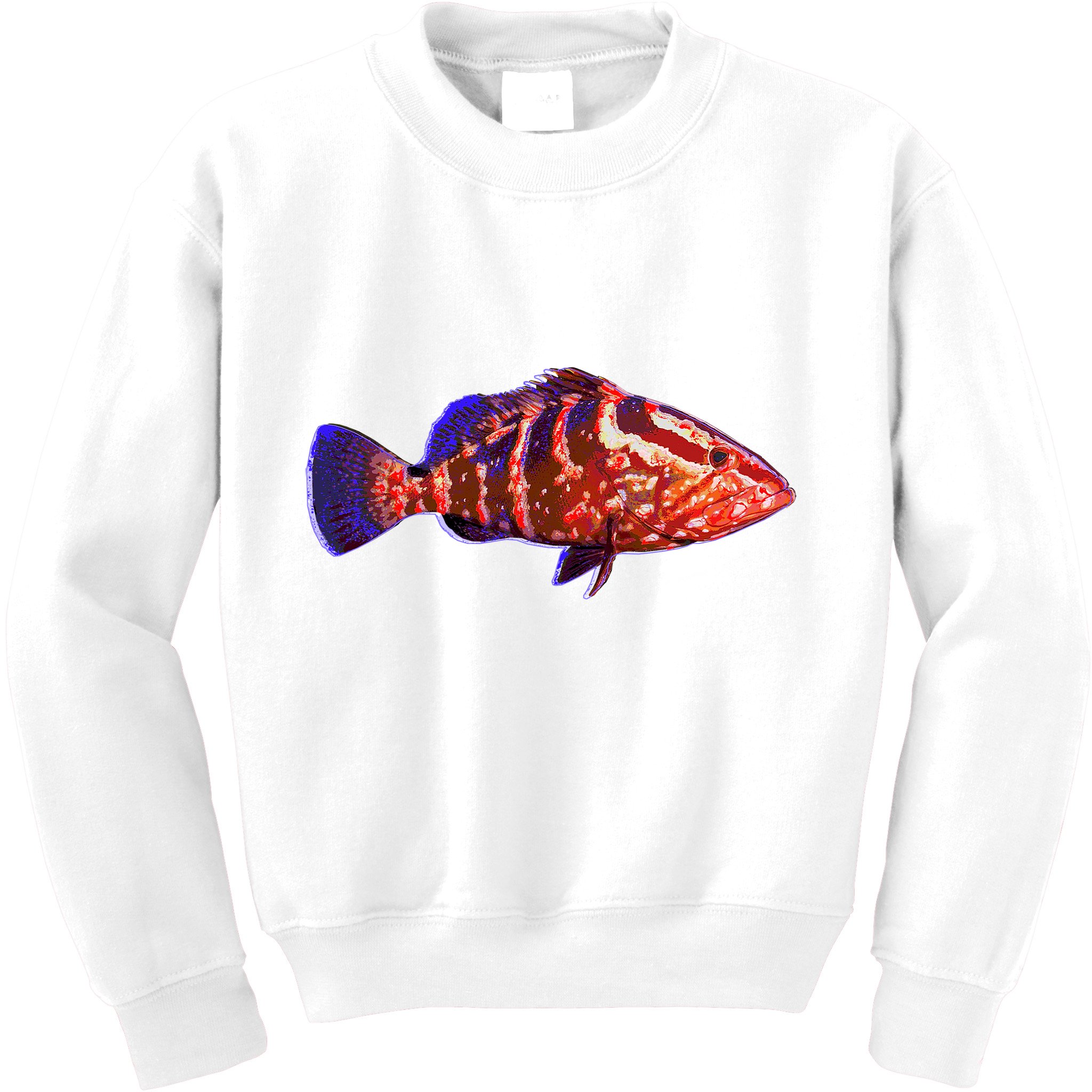Wildlife Funky Grouper Kids Sweatshirt