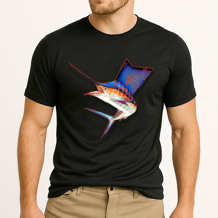 Wildlife Funky Sailfish Cooling Performance Crew T-Shirt