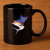Wildlife Funky Sailfish 11oz C Handle Ceramic Mug