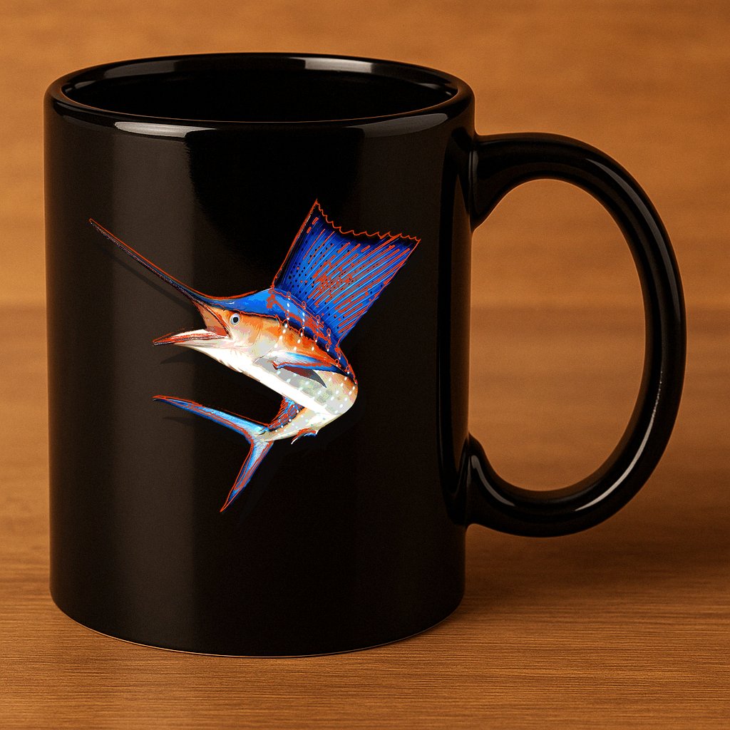 Wildlife Funky Sailfish 11oz C Handle Ceramic Mug