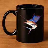 Wildlife Funky Sailfish 11oz C Handle Ceramic Mug