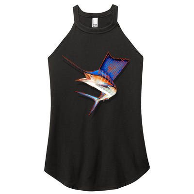 Wildlife Funky Sailfish Women's Perfect Tri Rocker Tank