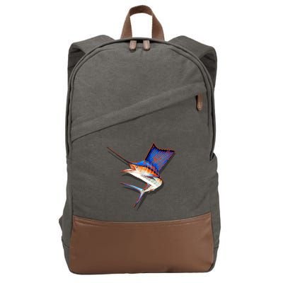 Wildlife Funky Sailfish Cotton Canvas Backpack