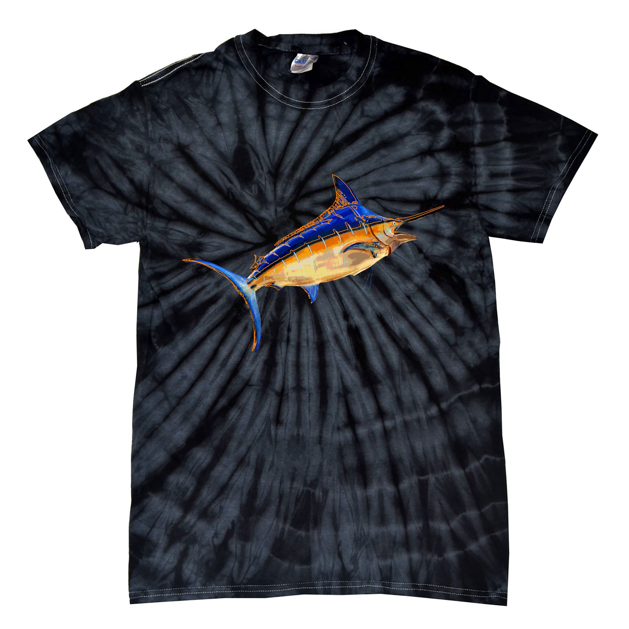 Wildlife Funky Swordfish Tie-Dye T-Shirt