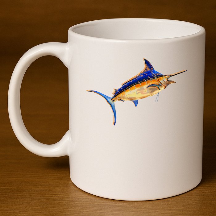 Wildlife Funky Swordfish 11oz C Handle Ceramic Mug