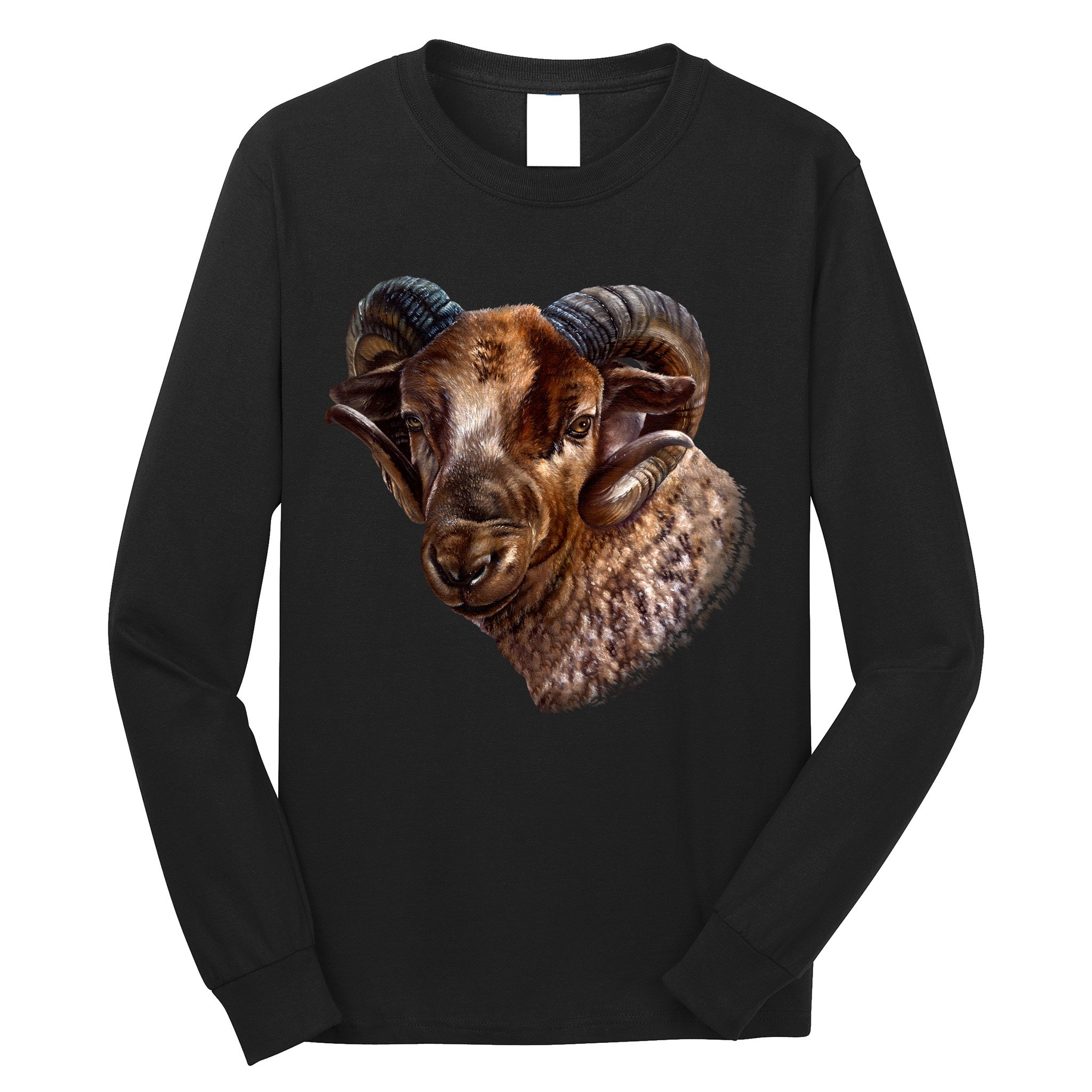 Wildlife Ram Stare Long Sleeve Shirt