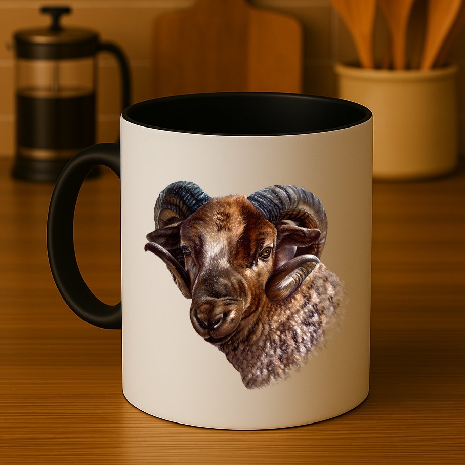 Wildlife Ram Stare Mug
