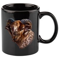 Wildlife Ram Stare 11oz C Handle Ceramic Mug