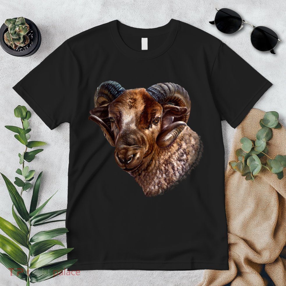 Wildlife Ram Stare Premium T-Shirt