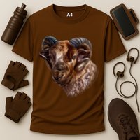 Wildlife Ram Stare Cooling Performance Crew T-Shirt