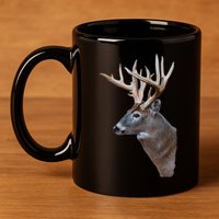 Wildlife The Boss Deer Head 11oz C Handle Ceramic Mug