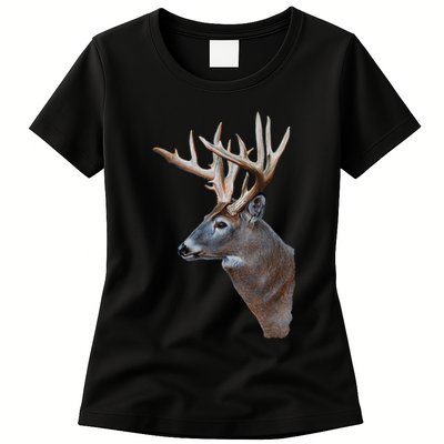 Wildlife The Boss Deer Head Womens T-Shirt