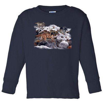 Wildlife Wolf Creek Toddler Long Sleeve Shirt