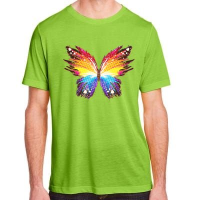 Wildly Painted Rainbow Butterfly Adult ChromaSoft Performance T-Shirt