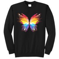 Wildly Painted Rainbow Butterfly Sweatshirt