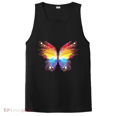Wildly Painted Rainbow Butterfly PosiCharge Competitor Tank