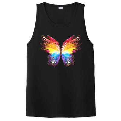 Wildly Painted Rainbow Butterfly PosiCharge Competitor Tank