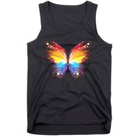 Wildly Painted Rainbow Butterfly Tank Top