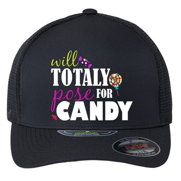 Will Totally Pose For Candy Flexfit Unipanel Trucker Cap