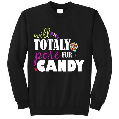 Will Totally Pose For Candy Sweatshirt