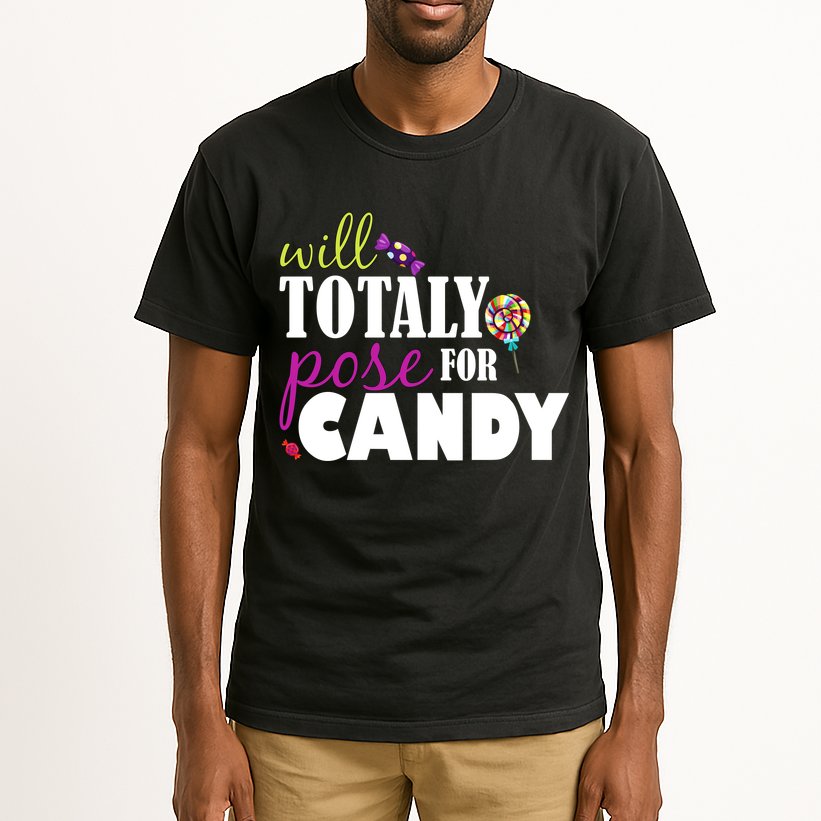 Will Totally Pose For Candy Tall T-Shirt