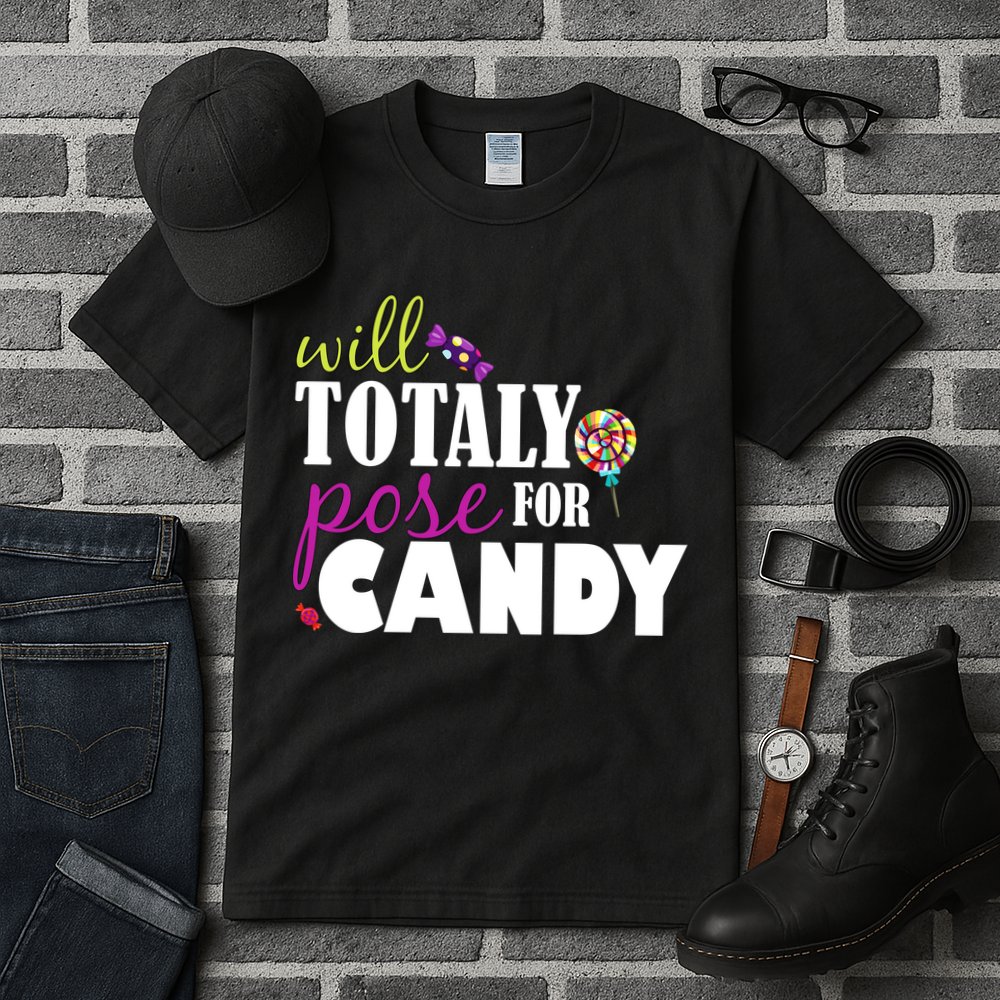 Will Totally Pose For Candy Tall T-Shirt