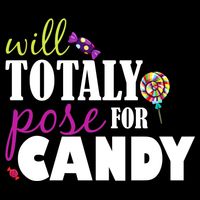 Will Totally Pose For Candy Drawstring Bag