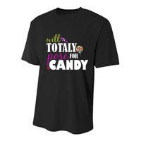 Will Totally Pose For Candy Youth Performance Sprint T-Shirt
