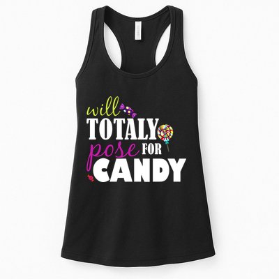 Will Totally Pose For Candy Womens Tank Top