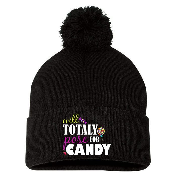 Will Totally Pose For Candy Pom Pom 12in Knit Beanie
