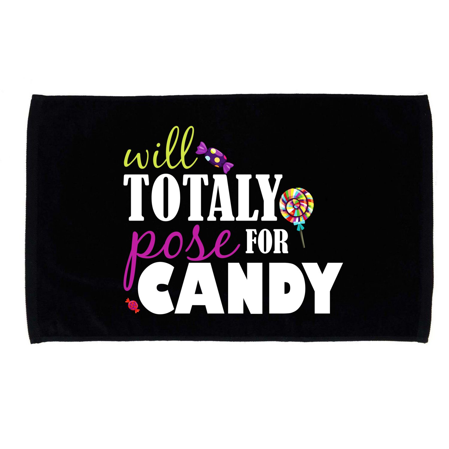 Will Totally Pose For Candy Microfiber Hand Towel