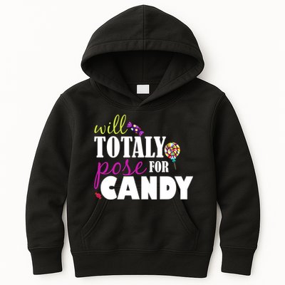 Will Totally Pose For Candy Kids Hoodie