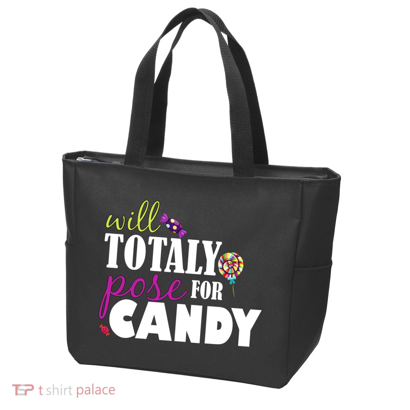 Will Totally Pose For Candy Zip Tote Bag