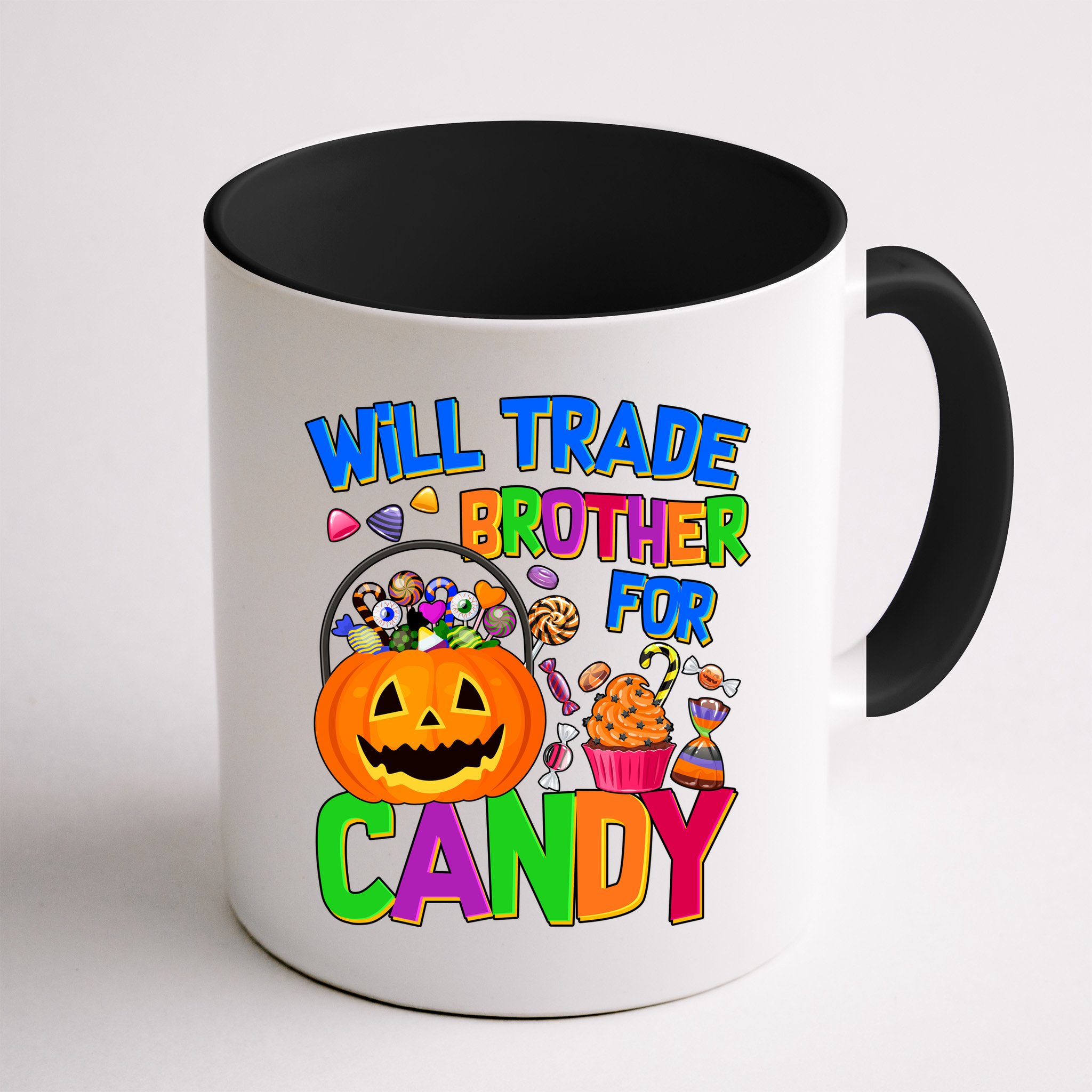 Will Trade Brother For Candy Funny Halloween Mug