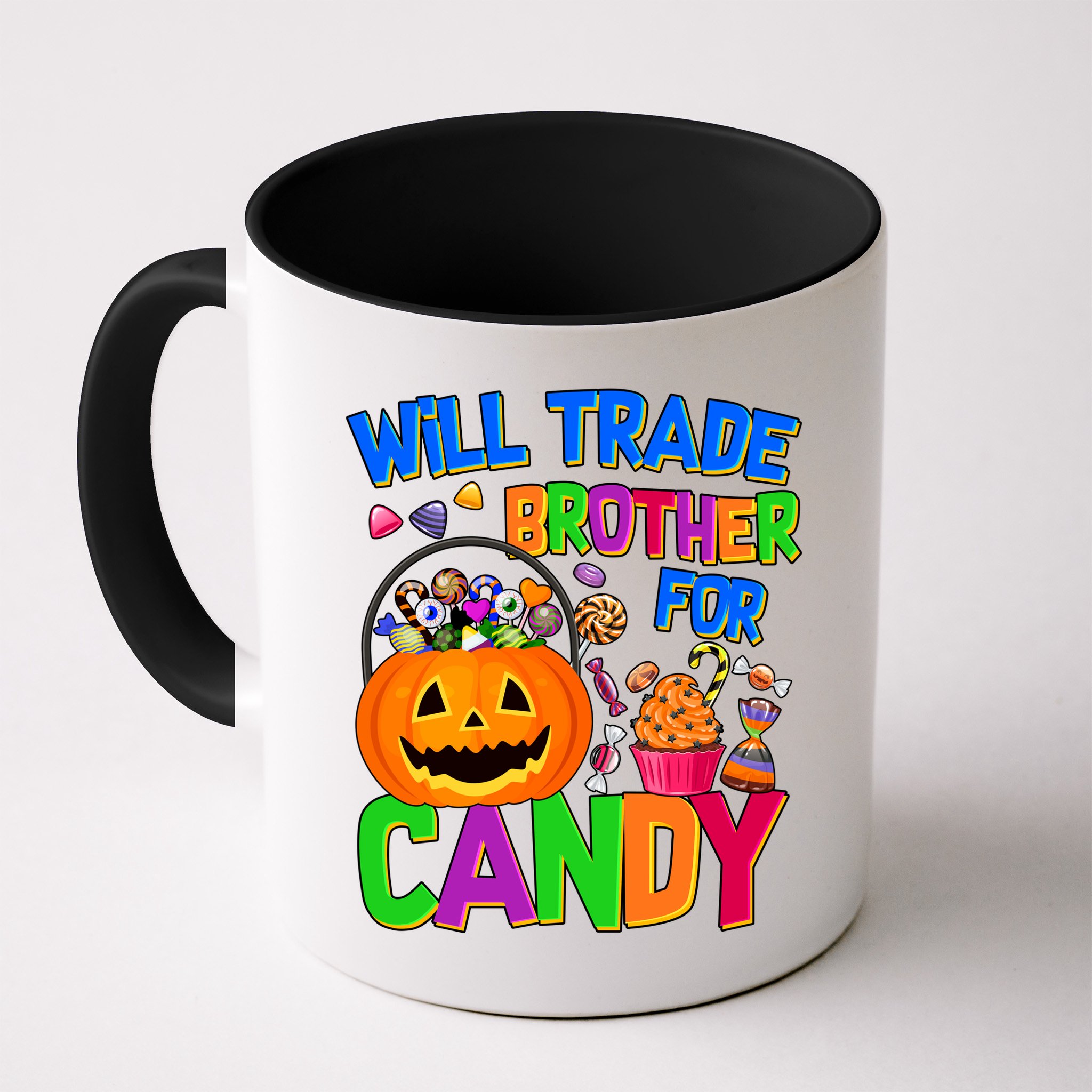 Will Trade Brother For Candy Funny Halloween Mug