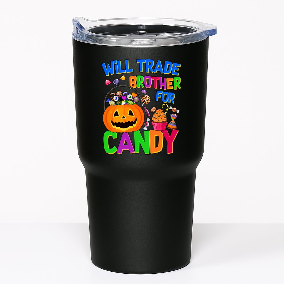 Will Trade Brother For Candy Funny Halloween Tumbler