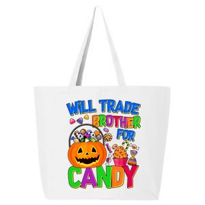 Will Trade Brother For Candy Funny Halloween 25L Jumbo Tote