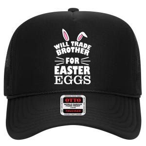 Will trade brother for eggs High Crown Mesh Back Trucker Hat