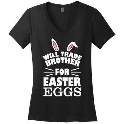 Will trade brother for eggs Women's V-Neck T-Shirt