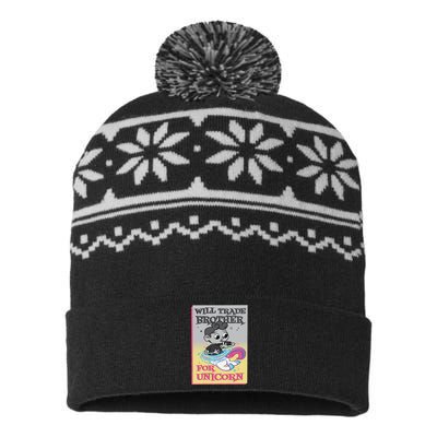 Will Trade Brother For Unicorn USA-Made Snowflake Beanie