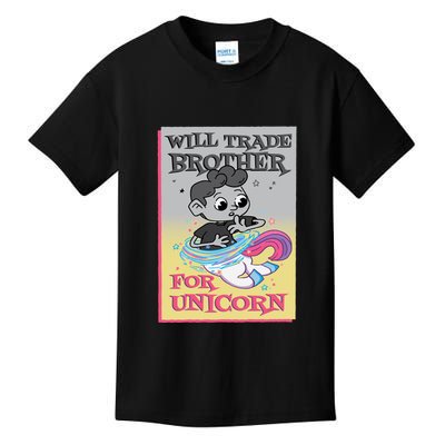 Will Trade Brother For Unicorn Kids T-Shirt