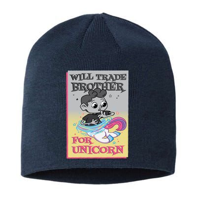 Will Trade Brother For Unicorn Sustainable Beanie