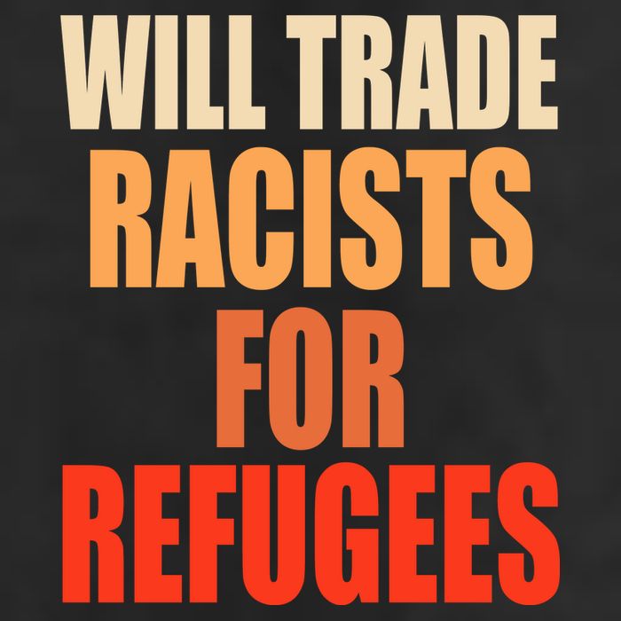 Will Trade Racists For Refugees 11oz C Handle Ceramic Mug