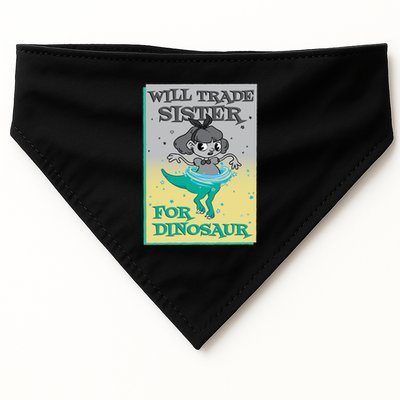 Will Trade Sister For Dinosaur USA-Made Doggie Bandana