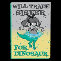 Will Trade Sister For Dinosaur Drawstring Bag