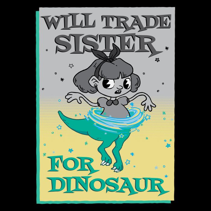 Will Trade Sister For Dinosaur Drawstring Bag