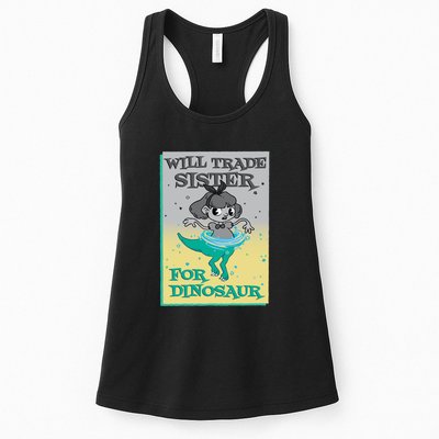 Will Trade Sister For Dinosaur Womens Tank Top